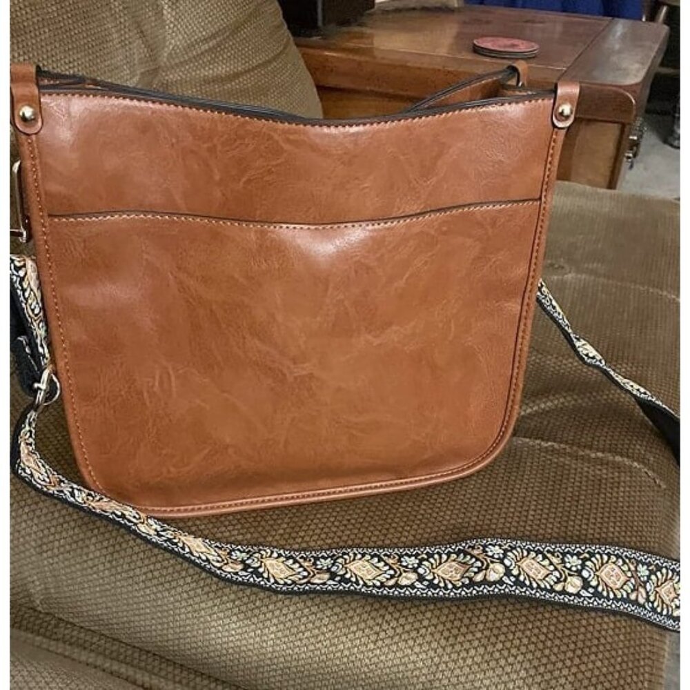 New Crossbody Bag for Women Trendy - Vegan Leather Shoulder Purse, Medium Hobo